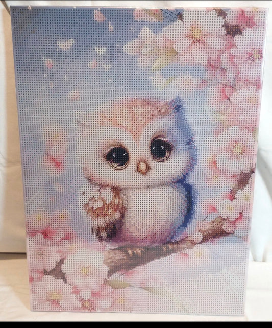 Diamond Painting Baby Eule 30x40cm